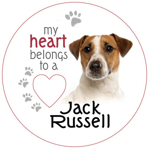 Jack Russell Piece of My Heart Magnet  (Set of 2)