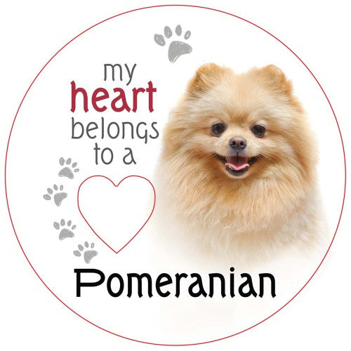 Pomeranian Piece of My Heart Magnet  (Set of 2)