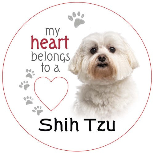 Shih Tzu Piece of My Heart Magnet  (Set of 2)