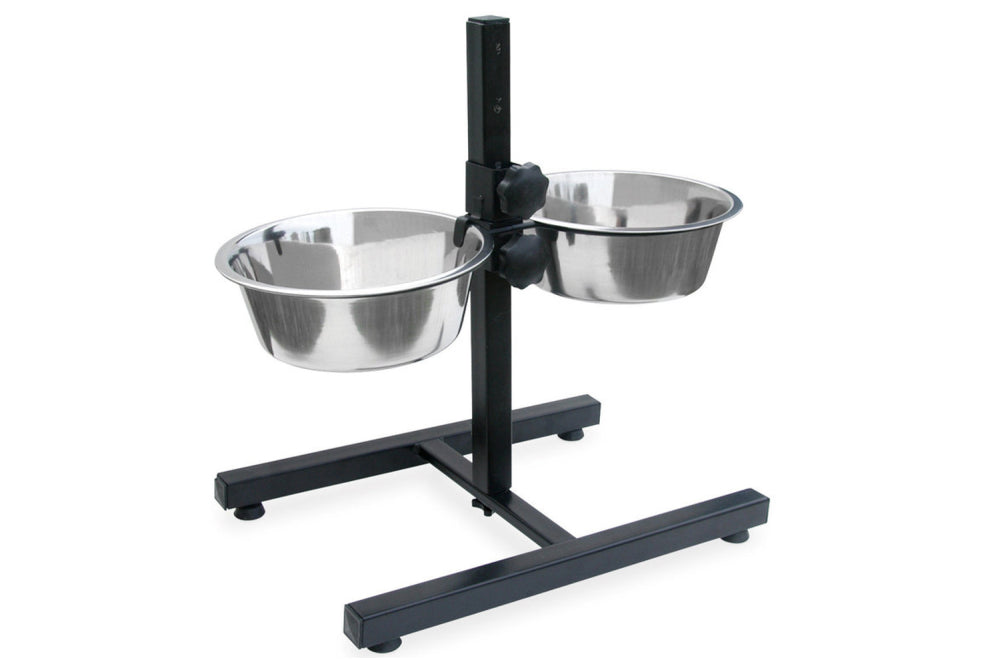 Double Diner Adjustable - 2 x 4.5L - Dog Feeding Bowl