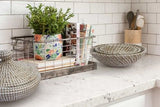 Set of 3 Seagrass Basket with Plastic Weaving