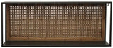 Rattan / Steel Wine Rack - Large