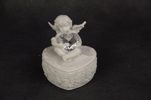 Cherub On Heart Box Set of 3