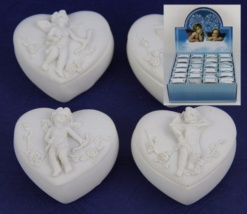Cherub On Heart Box Set of 24