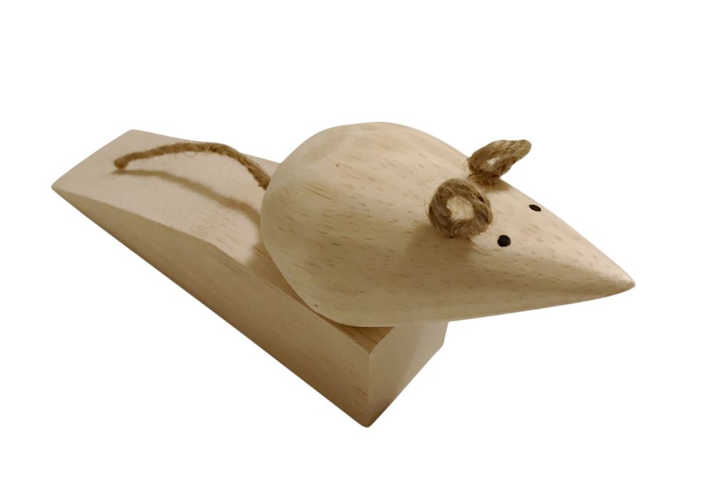 Door Wedge Mouse Wood