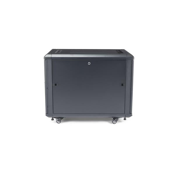 12U 36in Knock-Down Server Rack Cabinet with Casters