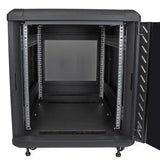 12U 36in Knock-Down Server Rack Cabinet with Casters