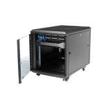 12U 36in Knock-Down Server Rack Cabinet with Casters