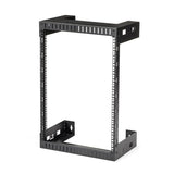 15U Wall-Mount Server Rack - 12in Depth, 198lb Capacity for Home & Office IT Solutions