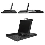 High-Performance 8-Port Rackmount KVM Console with 17-Inch LCD Monitor for Server Management