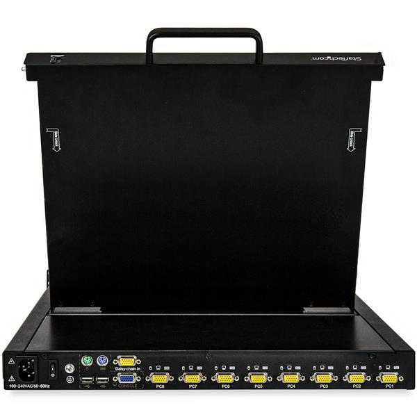 High-Performance 8-Port Rackmount KVM Console with 17-Inch LCD Monitor for Server Management
