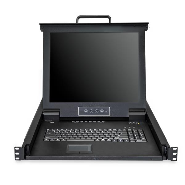High-Performance 8-Port Rackmount KVM Console with 17-Inch LCD Monitor for Server Management