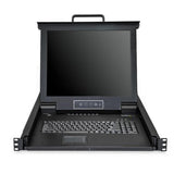High-Performance 8-Port Rackmount KVM Console with 17-Inch LCD Monitor for Server Management
