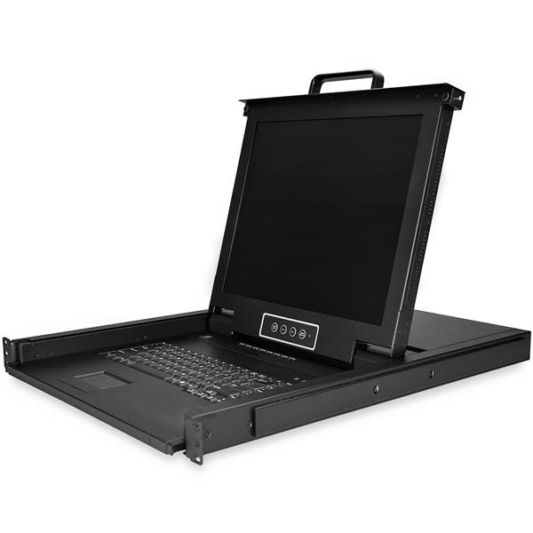 High-Performance 8-Port Rackmount KVM Console with 17-Inch LCD Monitor for Server Management