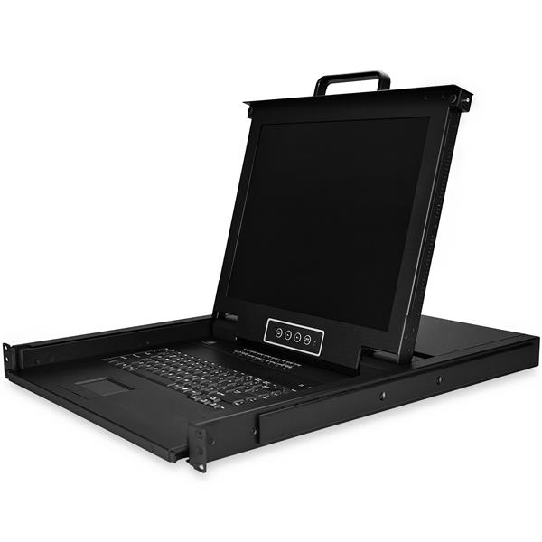 High-Performance 16-Port Rackmount KVM Console with 17-Inch LCD Monitor for Server Management