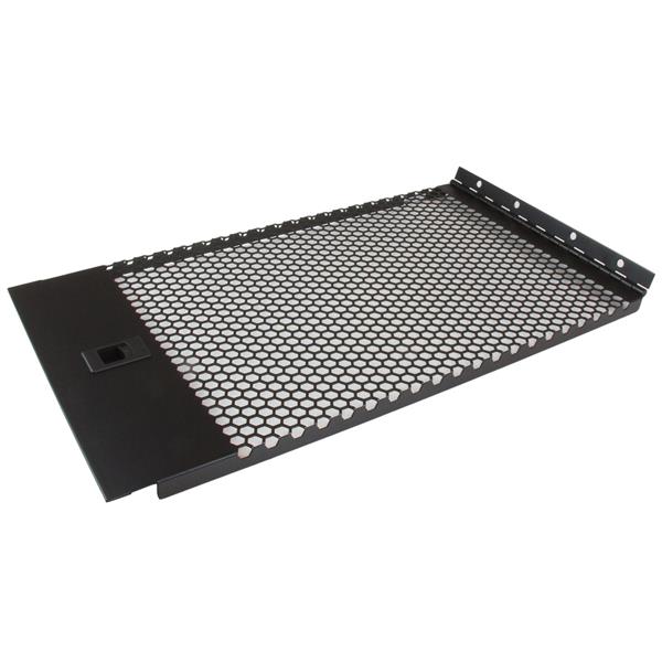 Vented 6U Blank Panel with Hinge for 19-inch Server Racks - Tool-less Installation & TAA Compliant