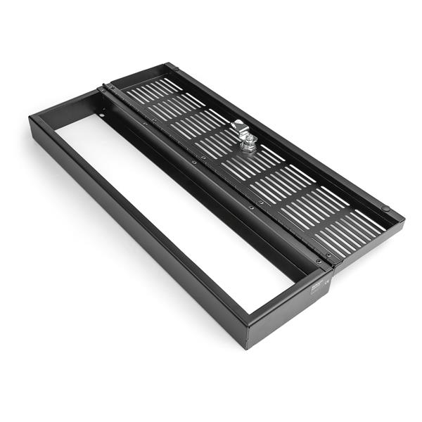 3U Rack-Mount Security Cover with Locking Key - Hinged Access for Server Racks