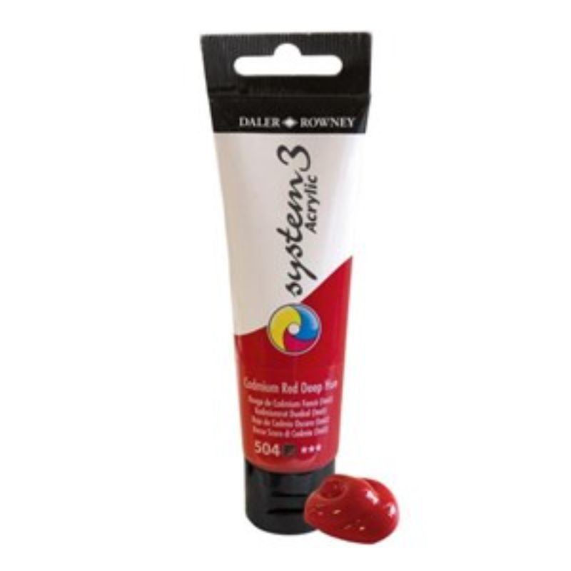 Daler-Rowney System 3 Acrylic - 59ml CAD RED DEEP (HUE)