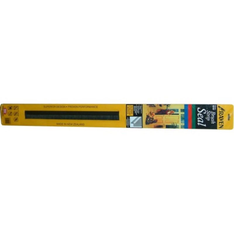 Raven RP2 Brush Type Door Seal 915mm in Silver for effective insulation and noise reduction, stylish and easy to install.
