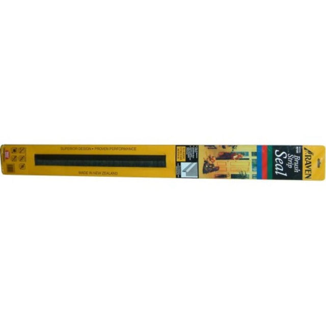 Raven RP2 Brush Type Door Seal 915mm in Silver for effective insulation and noise reduction, stylish and easy to install.