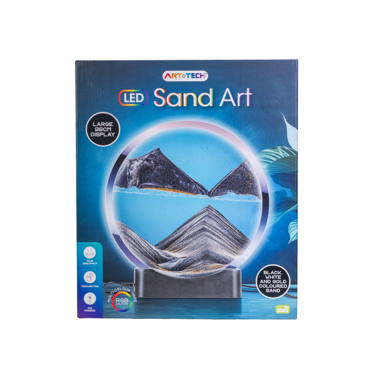 Large Black LED Sand Art Display