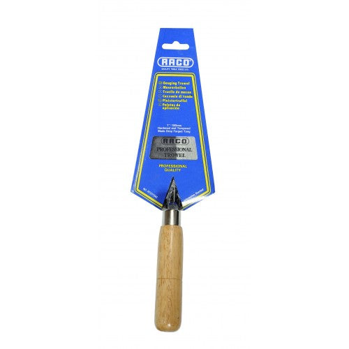 Raco Rt37/154c 175mm gauging trowel with stainless steel blade and ergonomic handle for plastering and masonry projects.
