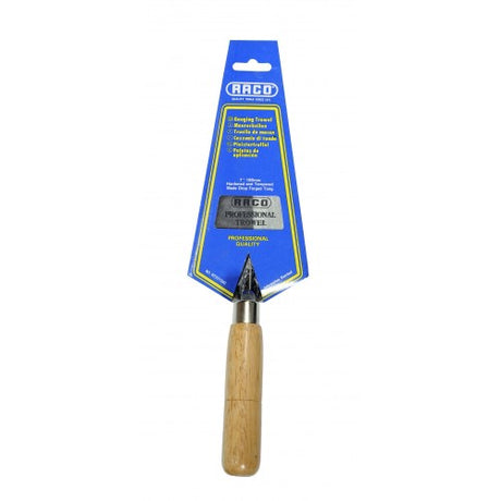 Raco Rt37/154c 175mm gauging trowel with stainless steel blade and ergonomic handle for plastering and masonry projects.