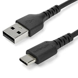 1m USB A to USB C Charging Cable - 60W Durable Aramid Fiber for Fast Charging and Data Transfer