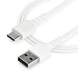 Durable 2m USB A to USB C Charging Cable - 60W Fast Charge, Aramid Fiber Reinforced