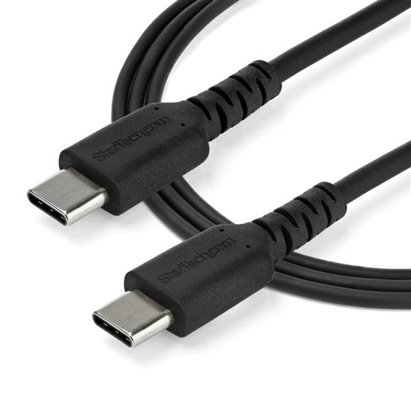 2m USB C Charging Cable - High-Speed 60W Durable Aramid Fiber - USB C to USB C Black