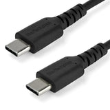 2m USB C Charging Cable - High-Speed 60W Durable Aramid Fiber - USB C to USB C Black