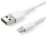 1m USB to Lightning Cable for iPhone - Apple MFi Certified - Durable White Charging Cable