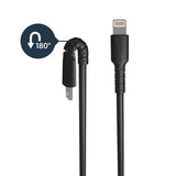 High-Speed 1m USB to Lightning Cable for iPhone, iPad & iPod - MFi Certified, Durable Black Design