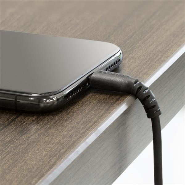 High-Speed 1m USB to Lightning Cable for iPhone, iPad & iPod - MFi Certified, Durable Black Design