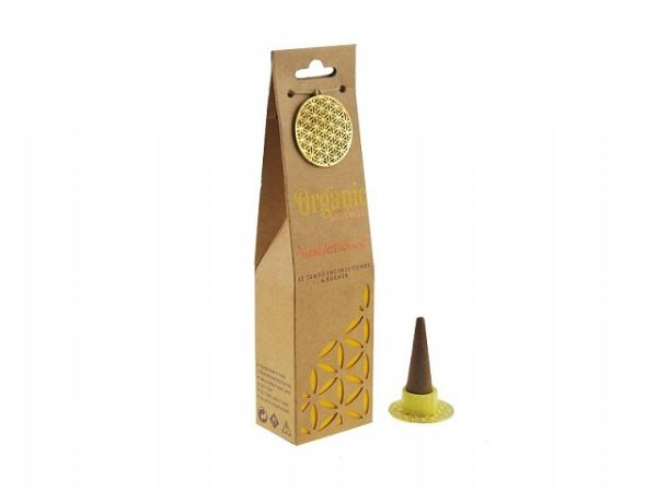 Incense - 6 x Jumbo Cones Sandalwood Organic Goodness