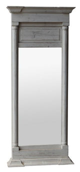FOYER MIRROR - CREAM DISTRESS PINE (1.42m)