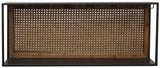 Rattan / Steel Wine Rack - Large