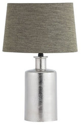 Table Lamp with Shade - 30cm (Lamp - Nickel / Shade - South Linen)