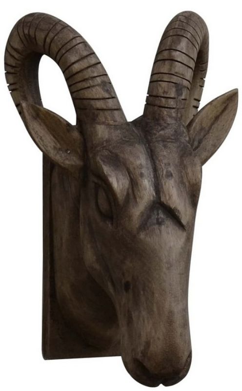 Rams Head Wall Sconce - 30cm