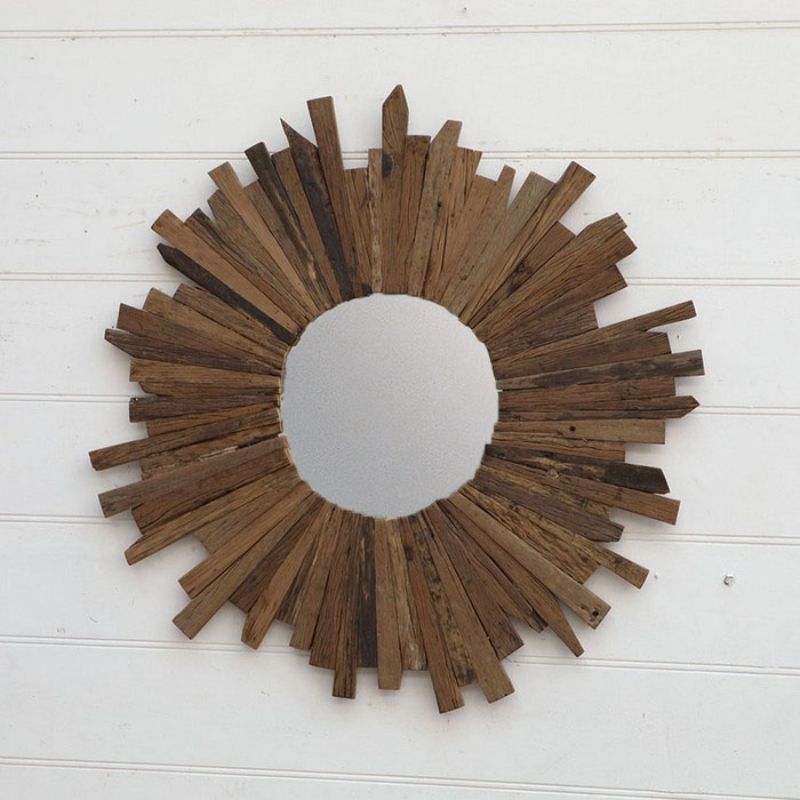Railway Sleeper Mirror