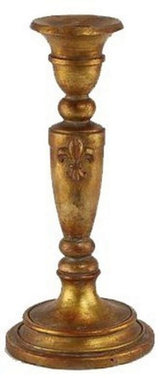 Candle Holder - Antiqued Gold - 24 x 11cm