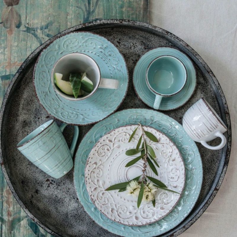 Side Plate - Rustic Fare - 20cm (Duck Egg)