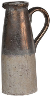 Candia Ceramic Pitcher Vase - Sienna Brown 36.5cm