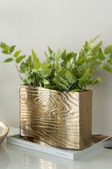 Alu Timber Wavy Rect Vase,Small