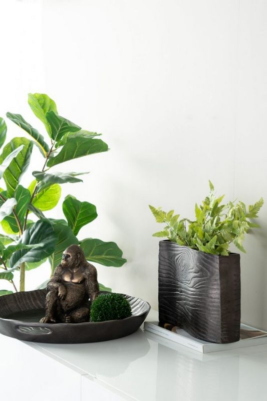 Alu Timber Wavy Rect Vase,Large