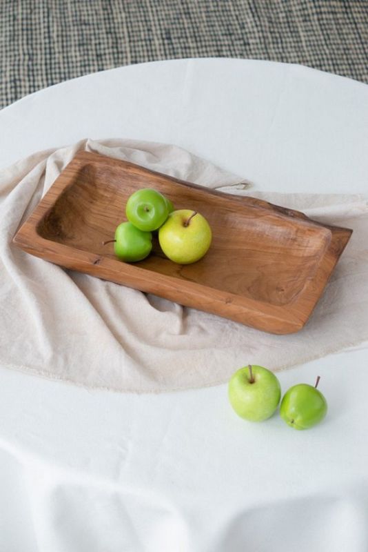 Teak Rect Tray