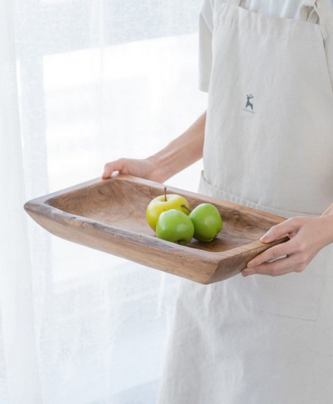 Teak Rect Tray