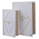 BOOK BOXES - WHITE (27cm)