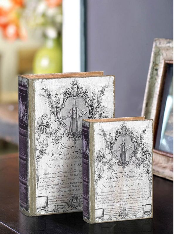 BOOK BOXES (Set of 2)