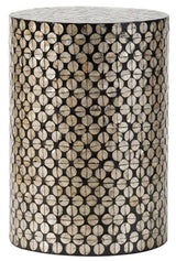 NATURAL SHELL FINISH with  Black Footstool